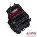 Bagmaster fekete / szürke textil hátizsák bag24b