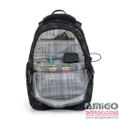 Bagmaster fekete / szürke textil hátizsák bag24b