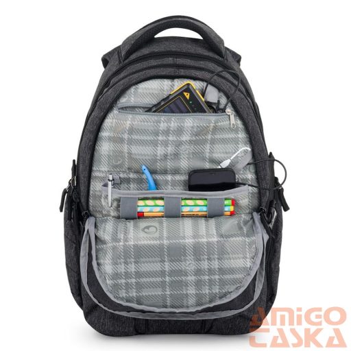 Bagmaster szürke textil hátizsák bag25a