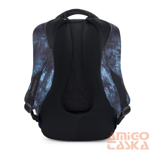 Bagmaster kék mintás textil hátizsák bag25b