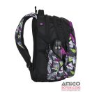 Bagmaster lila / zöld / fekete hátizsák bag9b