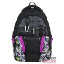 Bagmaster lila / zöld / fekete hátizsák bag9b