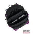 Bagmaster lila / zöld / fekete hátizsák bag9b