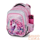 Bagmaster rózsaszín unikornisos textil hátizsák beta26b