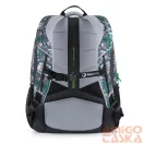 Bagmaster sötétszürke / zöld mintás textil hátizsák boston21b