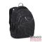 Bagmaster fekete / mintás textil hátizsák digital24b