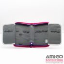 Bagmaster pink / lila lepkés kihajtható tolltartó galaxy 6b