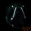 Bagmaster sötétkék / zöld / dinós textil hátizsák lumi25c