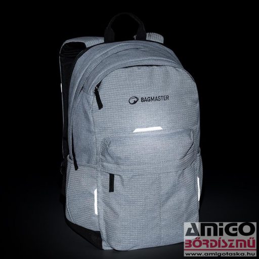 Bagmaster szürke textil hátizsák poky22a