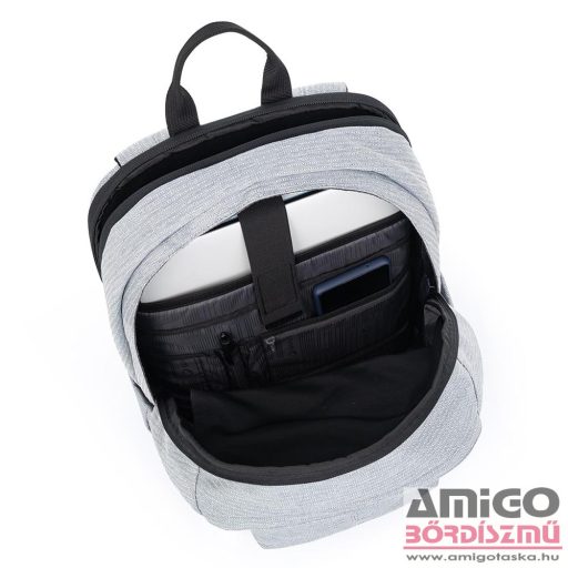 Bagmaster szürke textil hátizsák poky22a