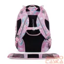 Bagmaster szürke / rózsaszín / kék mintás textil hátizsák porto24b