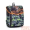 Bagmaster zöld / leopárdos ergonómiai iskolatáska prim24b
