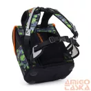 Bagmaster zöld / leopárdos ergonómiai iskolatáska prim24b