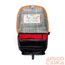 Bagmaster zöld / leopárdos ergonómiai iskolatáska prim24b