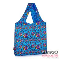   Bagmaster színes virágmintás bevásárló táska shopping bag22e