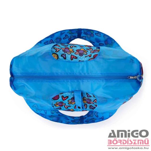 Bagmaster színes virágmintás bevásárló táska shopping bag22e
