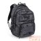 Bagmaster szürke / fekete mintás textil hátizsák zipster25b