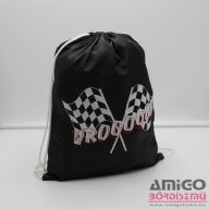 Belmil fekete / zászlós tornazsák