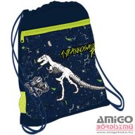   Belmil sötétkék / neon zöld dinoszauruszos tornazsák 336-91 tyrannosaurus rex