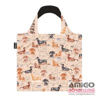 Briony barna tacsis bevásárló táska sb014-dachshund dog