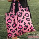 Briony rózsaszín / pink leopárdos bevásárló táska sb028-pink leopard