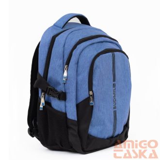 Budmil kék / fekete textil hátizsák 10110149/s83