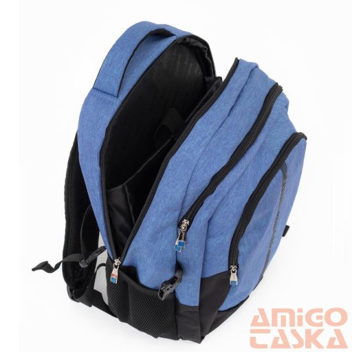 Budmil kék / fekete textil hátizsák 10110149/s83