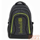 Budmil szürke / zöld textil hátizsák 10110183/s50