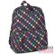 Budmil színes kockás / fekete textil hátizsák 10110261/s2