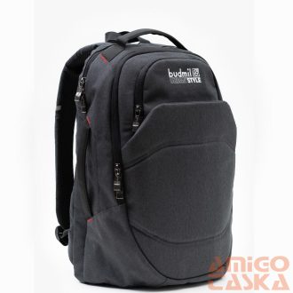 Budmil sötétszürke / fekete textil hátizsák 10110262/s2