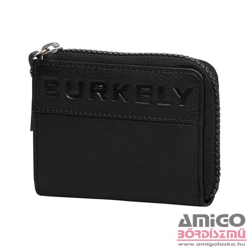 Burkely fekete erezett mini bőr pénztárca 1005605.84.10