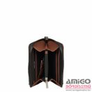 Burkely barna erezett mini bőr pénztárca 1005605.84.24