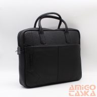 Calderón fekete bőr laptoptartós irattartó táska cd1011