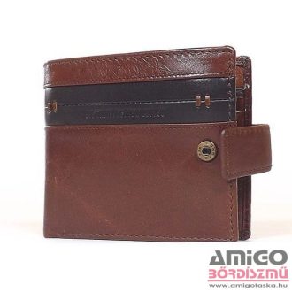 Cefiro barna patentos férfi bőr pénztárca a329-209-15