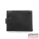 Cefiro fekete patentos férfi bőr pénztárca xh36-3152-1a