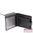 Cefiro fekete patentos férfi bőr pénztárca xh36-3152-1a