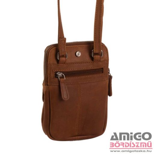 Chesterfield konyak barna bőr mini férfi válltáska c48.182531