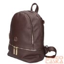 Chiara sötétbarna erezett rostbőr női hátizsák i5000 milton