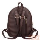 Chiara sötétbarna erezett rostbőr női hátizsák i5000 milton