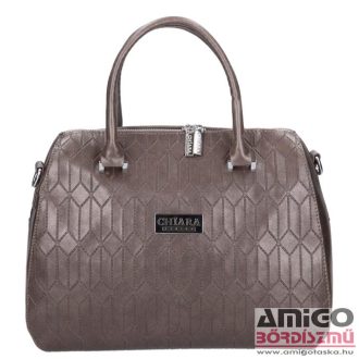   Chiara bronz / mintás rostbőr női kézi / válltáska k7026g-bis malaga
