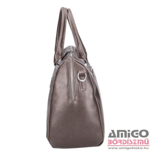 Chiara bronz / mintás rostbőr női kézi / válltáska k7026g-bis malaga