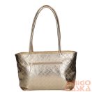 Chiara fényes arany / steppelt rostbőr női válltáska m8054 debora