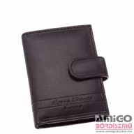   Corvo bianco fekete patentos álló férfi bőr kártyatartó cbl808/t