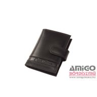   Corvo bianco fekete patentos álló bőr kártyatartó ccs808/t