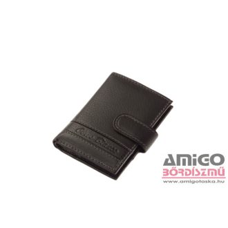   Corvo bianco fekete patentos álló bőr kártyatartó sfc808/t