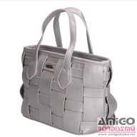   David jones ezüst fonott mintás műbőr női kézi / válltáska 7066-2