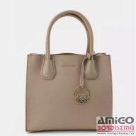   David jones bézs erezett műbőr női kézi / válltáska cm6900