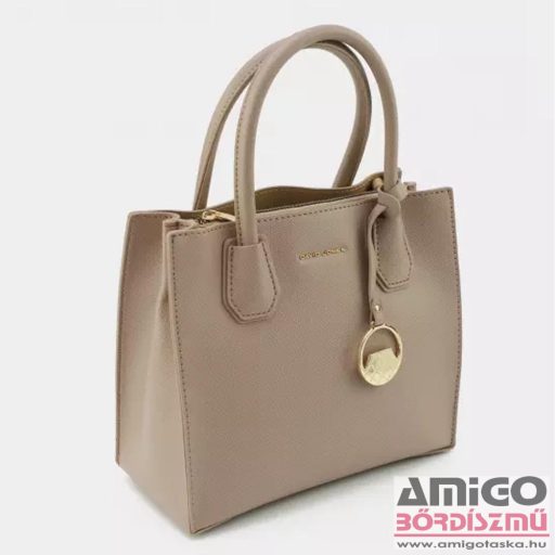 David jones bézs erezett műbőr női kézi / válltáska cm6900