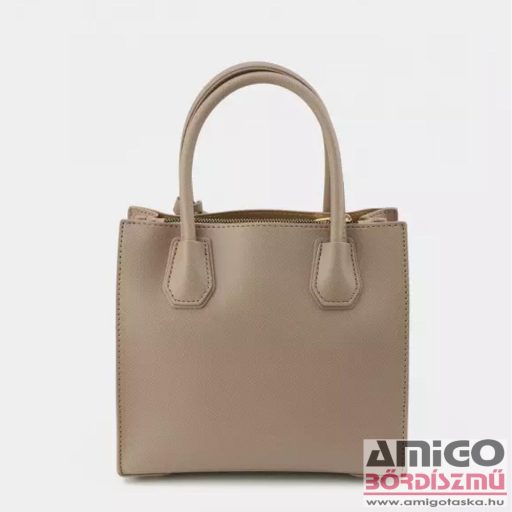 David jones bézs erezett műbőr női kézi / válltáska cm6900