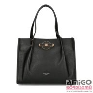   David jones fekete erezett műbőr női kézi / válltáska cm7302